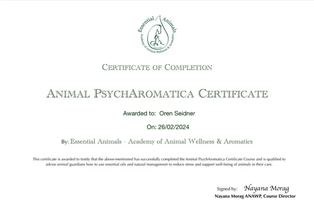 Diploma - Animal Psychosomatic