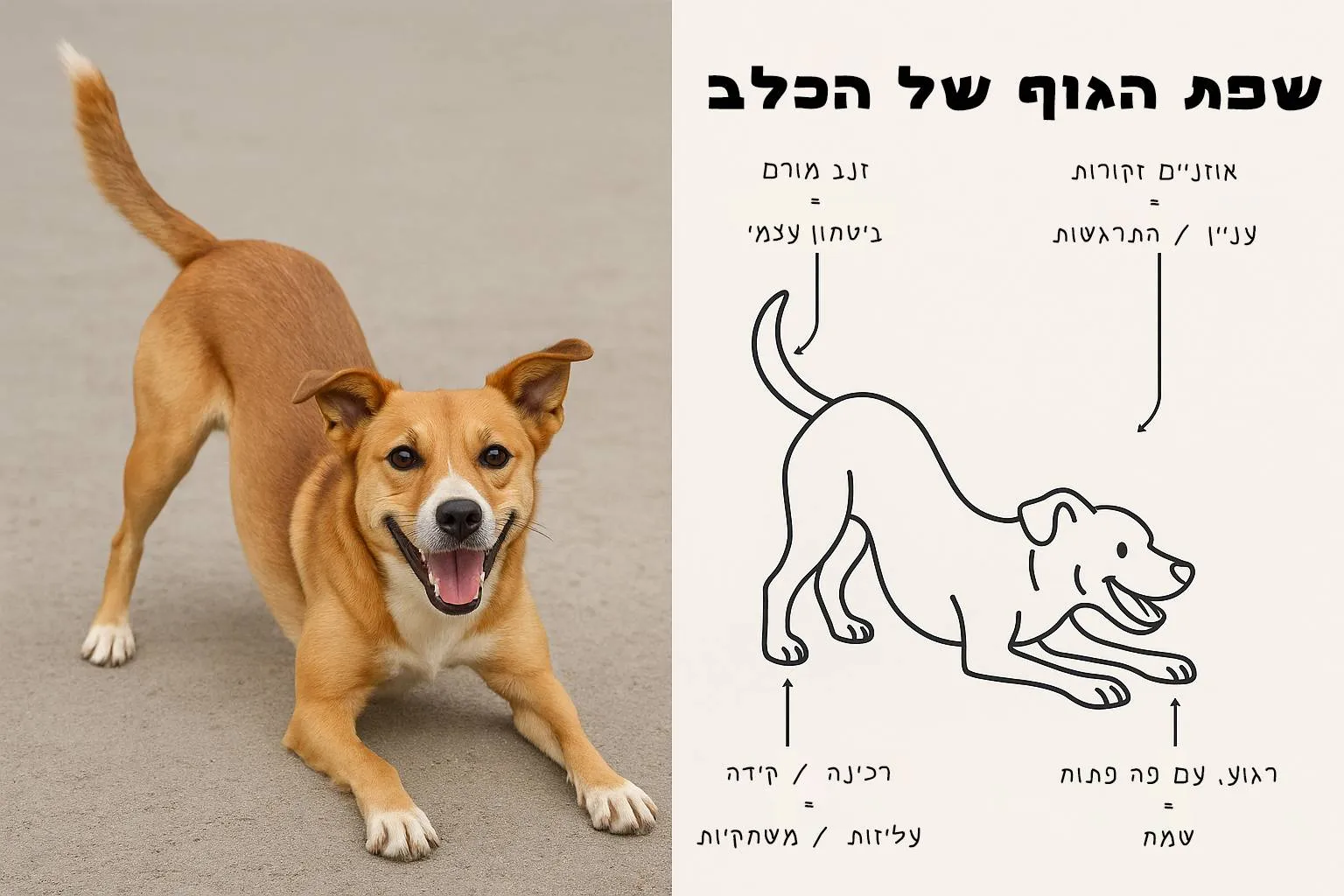 שפת הגוף של כלבים